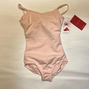 Capezio Cami Leotard‎ Youth Intermediate Pink Crisscross Backstraps